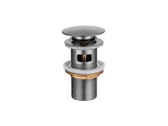 Aquatek AQ6001BGM AQ6001BGM сливной набор для раковины Push-open с переливом, оружейная сталь фото