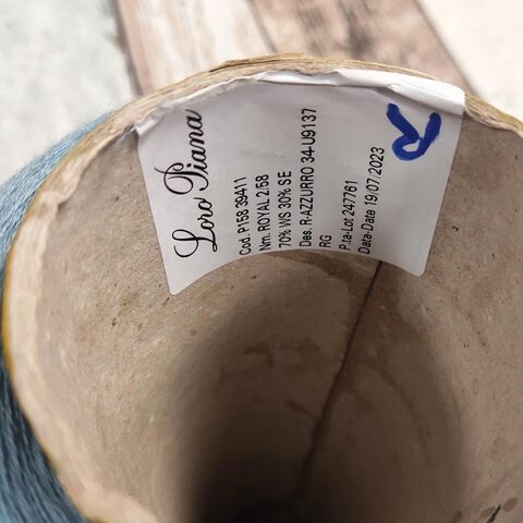 Кашемир с шелком Loro Piana ROYAL 2/58 голубой