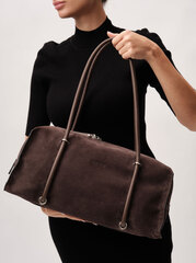 Замшевая сумка Deboro 31151 коричневый шоколад