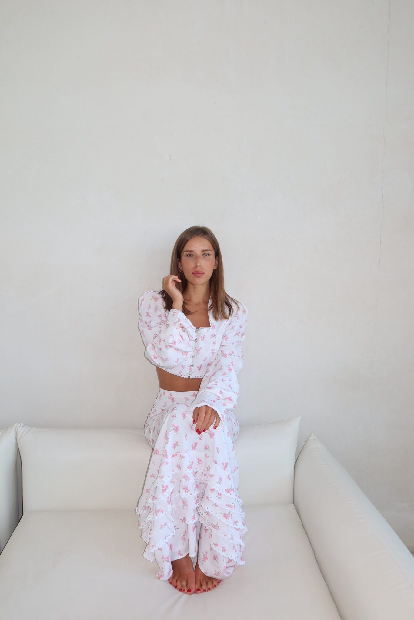 Maxi Skirt with Floral Print