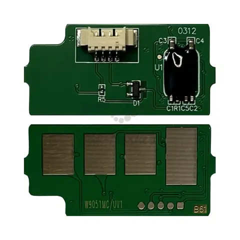 Чип для картриджа W9051MC голубой для HP Color LJ Managed MFP E87640, E87650, E87660 (52K, со шлейфом ) UNItech (Apex)