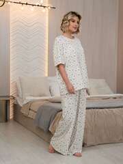 Костюм домашний с брюками Мона (бежево-голубой) К15210-1М LT Collection