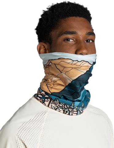 Картинка бандана-труба Buff CoolNet Nive Teal - 6