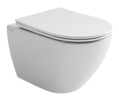 Ceramica Nova Mia CN1805T Унитаз подвесной 52 см торнадо сиденье микролифт крепления, белый
