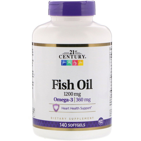 21st Century, Fish Oil, 1,200 mg, 140 Softgels