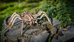 Механический Паук (Spider) от EWA - Деревянный конструктор, Eco Wood Art, Сборная механическая модель, 3D пазл