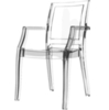 Стул с подлокотниками Arthur прозрачный