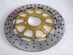Диск тормозной передний золотой на SUZUKI GSX F  600 / 750 04-06,SV  / SV  S 650 03-09