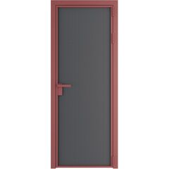 Алюминиевая дверь 1AP красный антрацит графит элегант