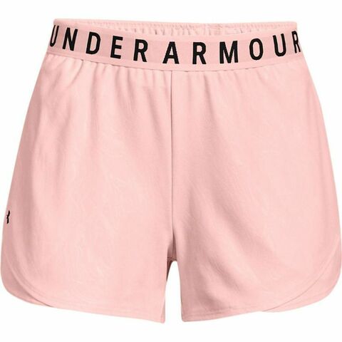 Женские теннисные шорты Under Armour Womens Play Up Shorts Emboss 3.0 - pink