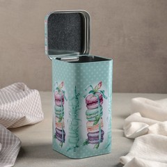 Банка жестяная для сыпучих продуктов Десерт мятный 1,4 л