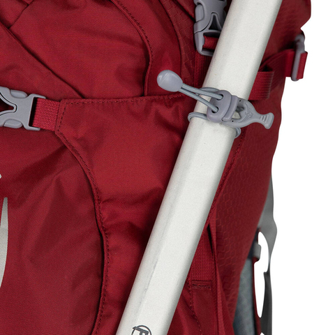 Картинка рюкзак туристический Osprey ariel 65 Claret Red - 9