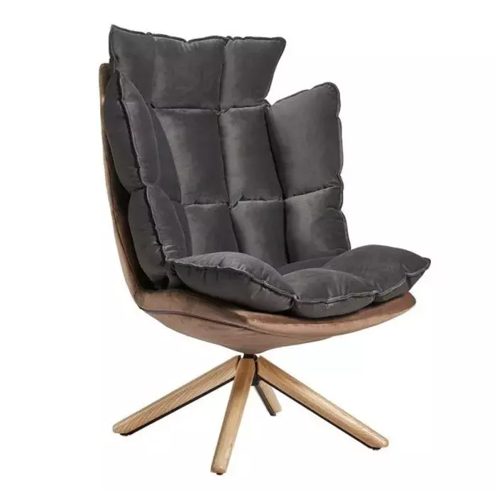 Кресло DC-1565С, коричневый/серый