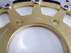 Диск тормозной передний золотой на SUZUKI GSX F  600 / 750 04-06,SV  / SV  S 650 03-09