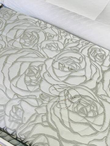 Покрывало 270х270 Blumarine Dalida stone blu серо-голубое