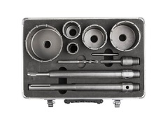 ЗУБР d 68, 100 мм, Alu кейс, набор коронок по бетону с оснасткой, Профессионал (29185-H2-2)