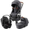 Комплект 3в1 коляска Britax Roemer SMILE 5Z Midnight Grey + автокресло BABY-SAFE PRO Space Black