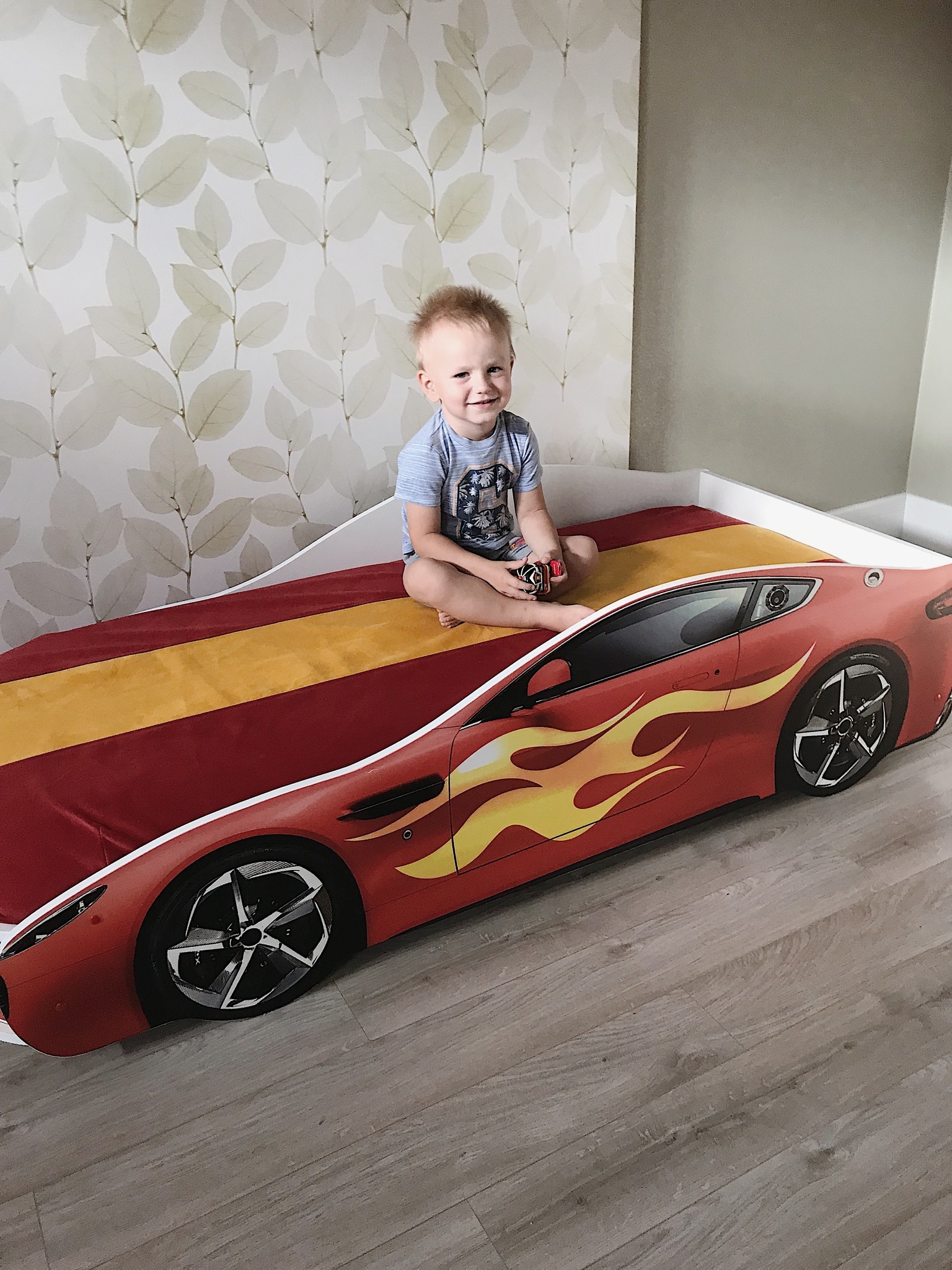 кровать машина для мальчика 3d