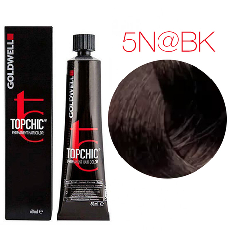 Goldwell Topchic 5N@BK (Светло - коричневый с медным сиянием (жженый кофе) - Cтойкая крем краска