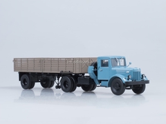 MAZ-200V with semitrailer MAZ-5215 blue-brown AutoHistory 1:43