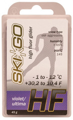 Парафин SkiGo HF Violet, -1/-12, 45 г