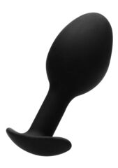 Черная анальная пробка N 89 Self Penetrating Butt Plug - 8,3 см. - 
