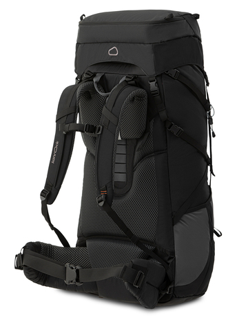 Картинка рюкзак туристический Kanrock Charger 90+15 Charcoal Black - 3