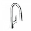 Смеситель для кухни с выдвижным изливом и лейкой Hansgrohe Talis S 72815000