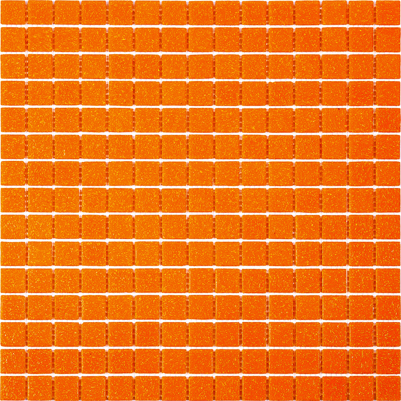 SE101 Мозаика для бассейна одноцветная чип 20 стекло Alma Mono Color оранжевый квадрат