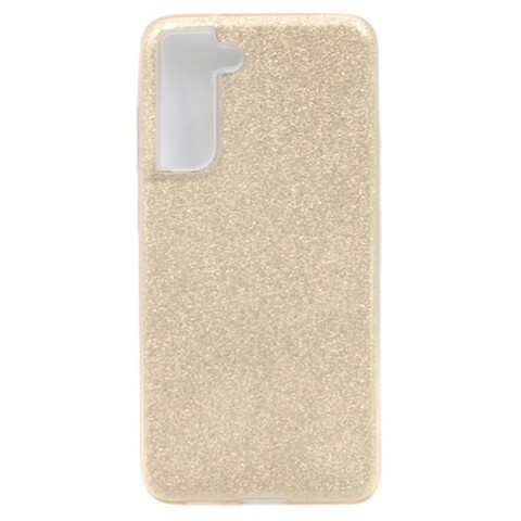 Силиконовый чехол блестящий Sparkle Case Блеск для Samsung Galaxy S21 FE (Золотой)