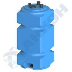 Емкость прямоугольная вертикальная для дизельного топлива со сливом Анион 250 л. вертикальная (515x525x1200см;синий) - арт.559433