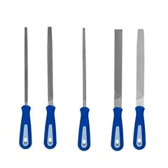 Набор напильников КОБАЛЬТ двухкомпонентная рукоятка, № 2, 150 мм (5 шт.) блистер (247-736)