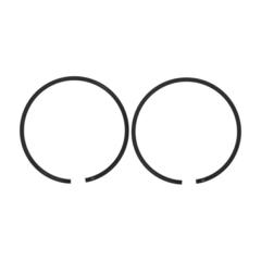 Кольцо поршневое UNITED PARTS d56мм для HUSQVARNA K950 5032890-24