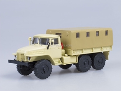 Ural-375D board with awning beige AutoHistory 1:43