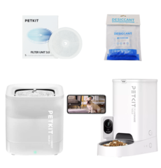 Питьевой фонтан Solo SE + Кормушка Solo с камерой + расходник