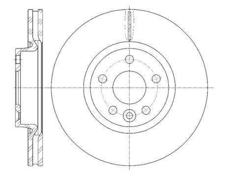 Диск тормозной вентилируемый G-brake  GR-20484