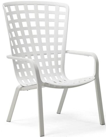 Лаунж-кресло пластиковое, Nardi Folio, белый