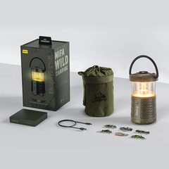 Портативная акустика MIFA Outdoor колонка светильник WildCamping, зеленый