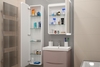 Зеркало-пенал с подсветкой ART&MAX PLATINO AM-Pla-400-1600-1D-R-L-DS-F