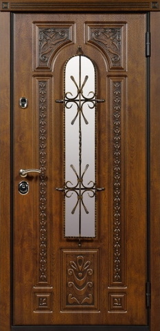 Термодверь входная Бункер Лацио-2 3К, 2 замка, 1,2 мм металл, (орех грецкий+орех грецкий) #2