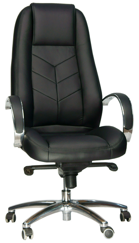 Кресло Everprof Drift Full AL M кожа черный 128*53*52 полированный алюминий  Мультиблок - механизм повышенной комфортности с возможностью фиксации кресла в нескольких положениях
