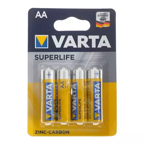 Батарейка солевая Varta SuperLife AA 4 шт.