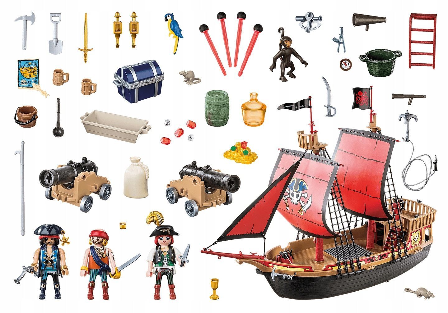 Конструктор Playmobil Pirates 70411 Пиратский корабль купить в Москве |  Доставка по России.