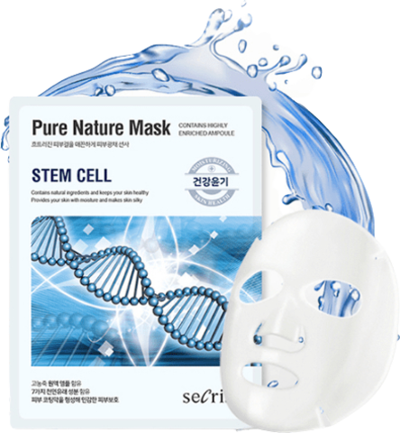 Anskin Secriss Pure Nature Mask Pack Stem cell Маска для лица тканевая со стволовыми клетками растений