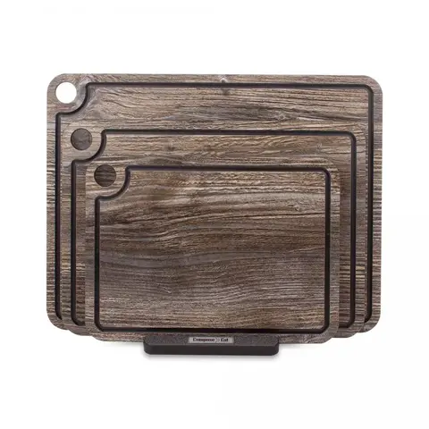 Набор разделочных досок на подставке 3шт ComposeEat Elegance дуб прованс