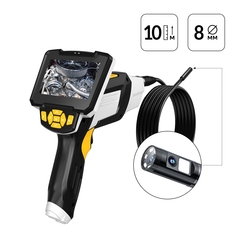 iCartool (IC-V112A-10) Видеоэндоскоп промышленный, 4.3", 1Мп, 2 камеры, 1280х720, 10м, 8 мм сменный зонд