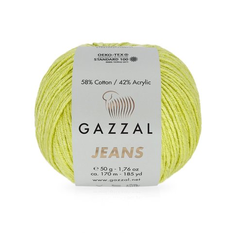 Пряжа Gazzal Jeans 1126 фисташка