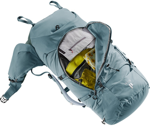 Картинка рюкзак туристический Deuter Aircontact Core 55+10 SL Shale-Ivy - 10