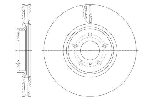 Диск тормозной вентилируемый G-brake  GR-20815