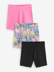 Шорты-велосипедки для девочки Next E61-335, 3 шт., Розовый, Черный